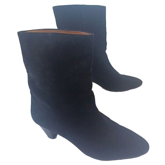 Isabel Marant Etoile Suede Ankle Boots EU 41 Black Rouxa - Picture 1 of 16